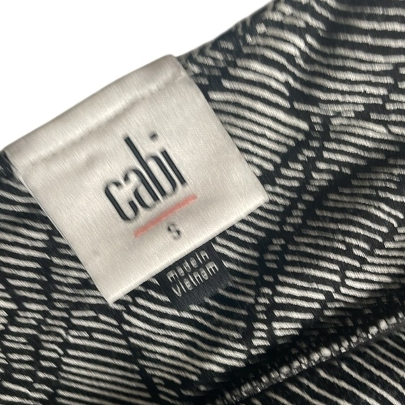 CAbi Black & Charcoal Style 4641 Patterned Midi Dress - Picture 8 of 8